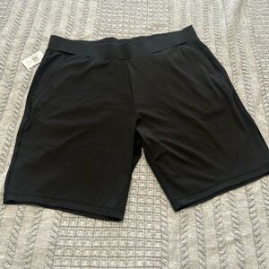 Men’s stretch comfort active shorts black 9” inseam 32degrees cool